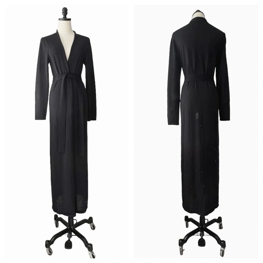 Eileen Fisher Longline Wool Cardigan Duster | MEDIUM